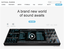Tablet Screenshot of lethalaudio.com